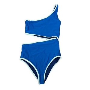 Juan de Dios Reversible Galapago One Piece in Navy Blue/Dark Blue Swimsuit